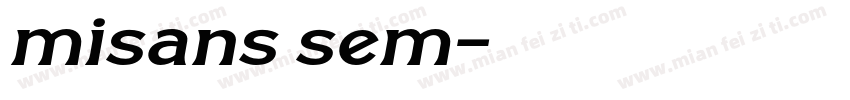 misans sem字体转换